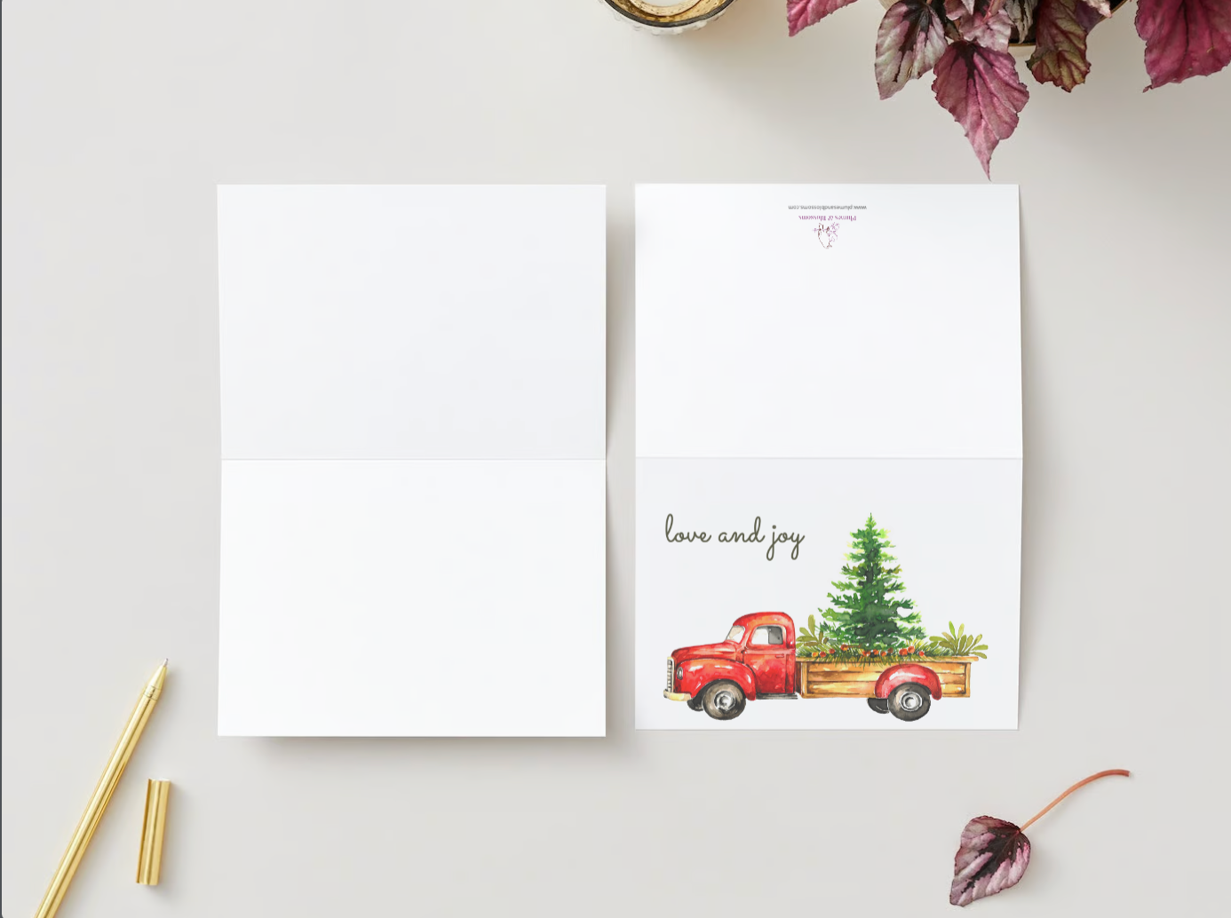 Greeting Card - Holiday Truck