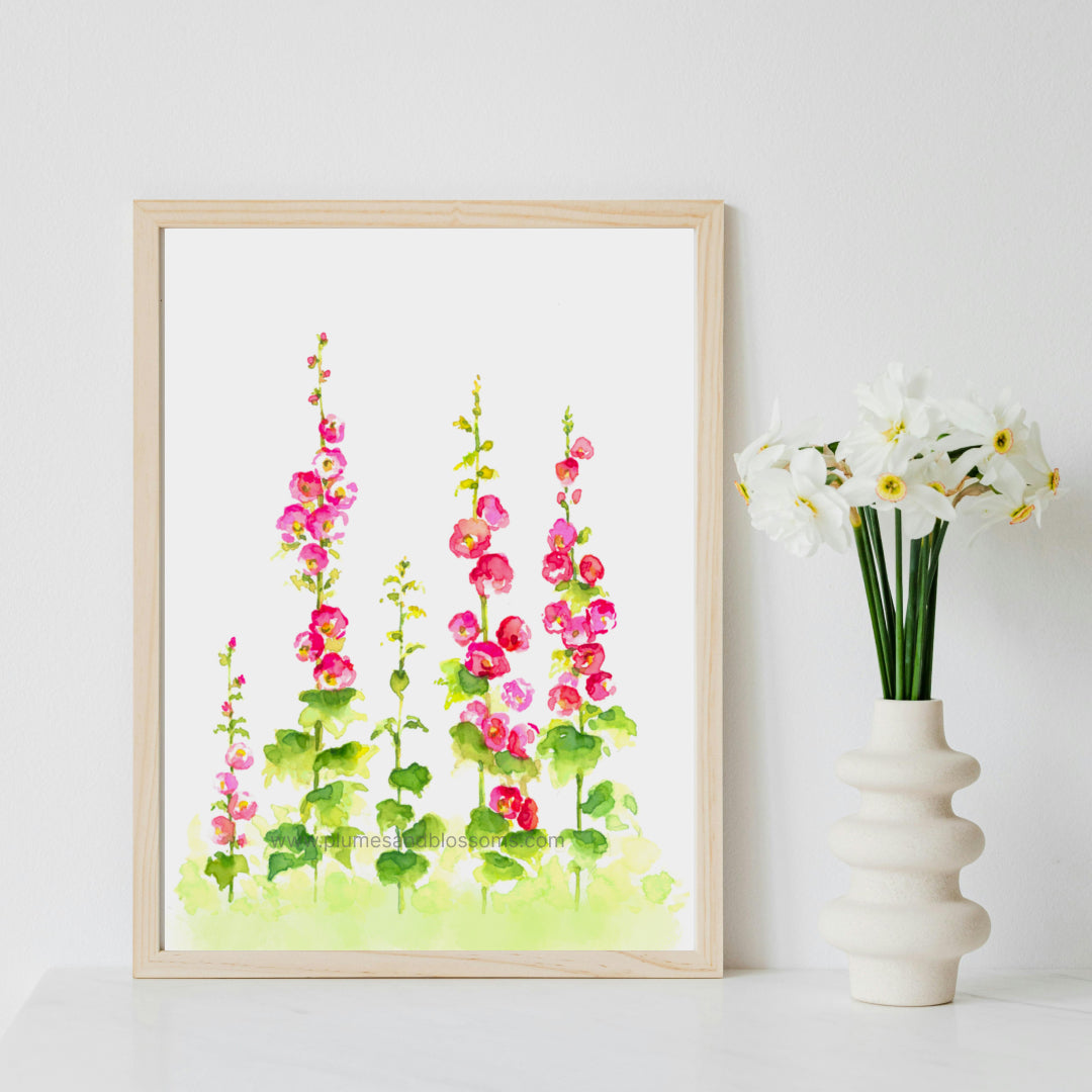 Spring Flowers, Spring, Colourful Flowers, Watercolor Painting