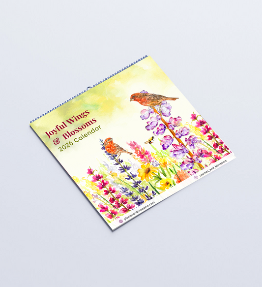 2026 Calendar - Joyful Wings & Blossoms
