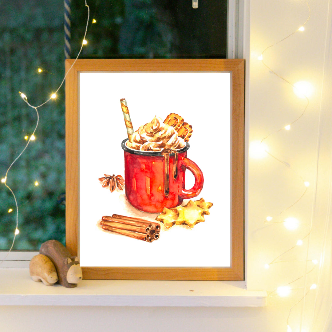 Holiday Mug - Art Print 8x11