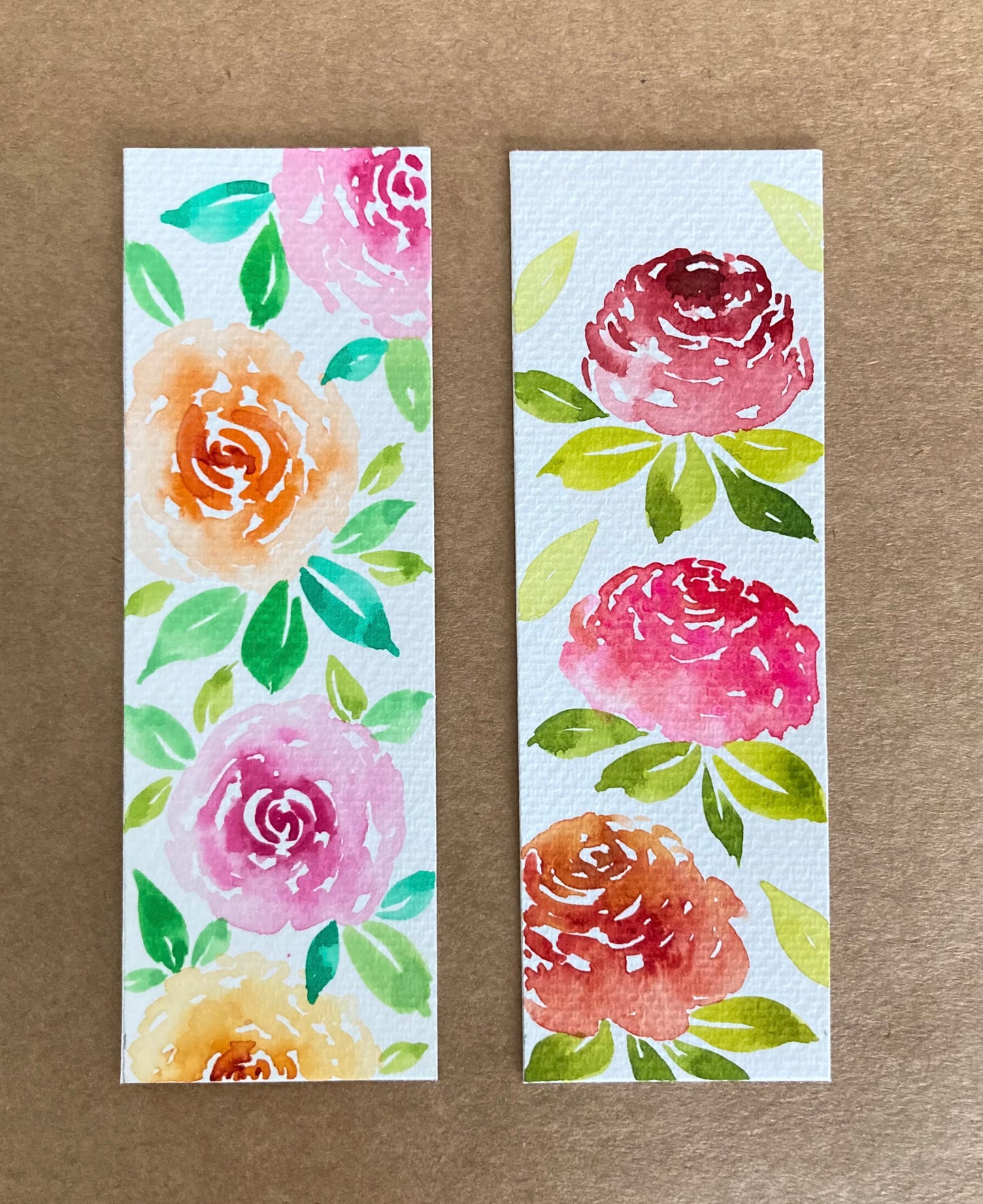 Watercolor Roses for Beginners: Bouquet & Bookmark