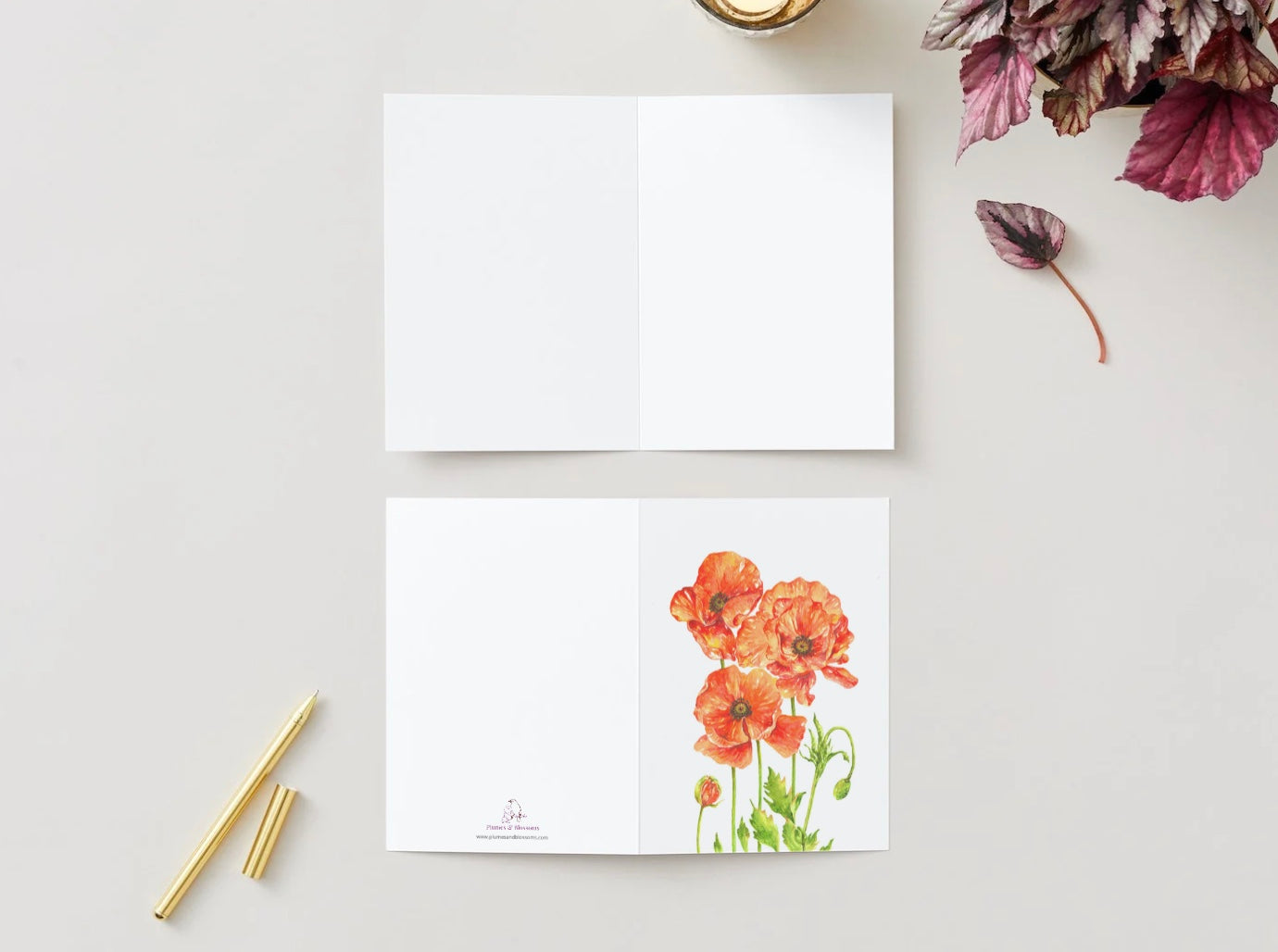 Greeting Card - Poppies, Red Flowers, Cards, Poppy Flowers, Birthday Card