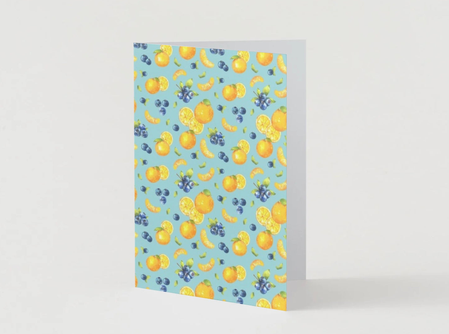 Greeting Card - Fruits, Blueberries, Thank You Cards, Print