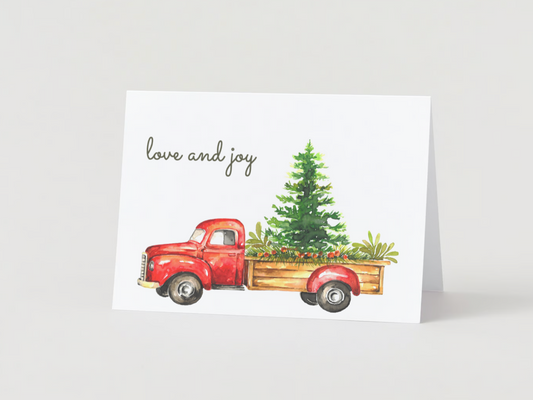 Greeting Card - Holiday Truck