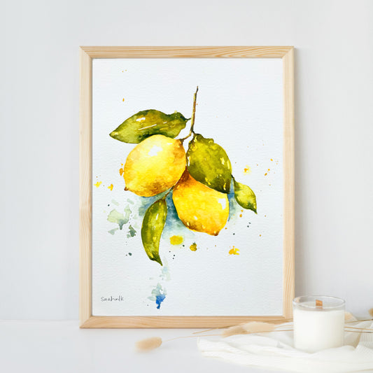 Lemon Kitchen Wall Decor