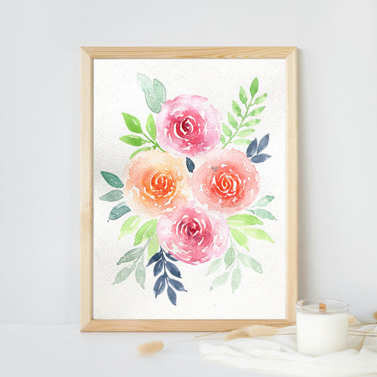 Watercolor Roses for Beginners: Bouquet & Bookmark